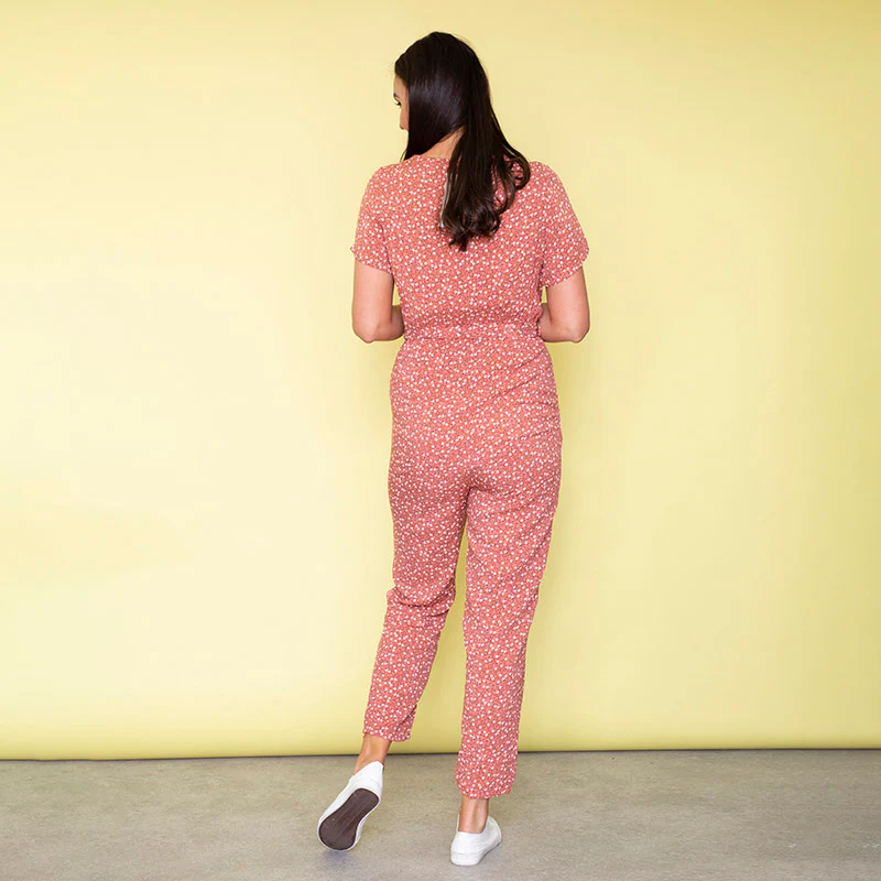 Vibra Floral Jumpsuit (Peach) - Image 3