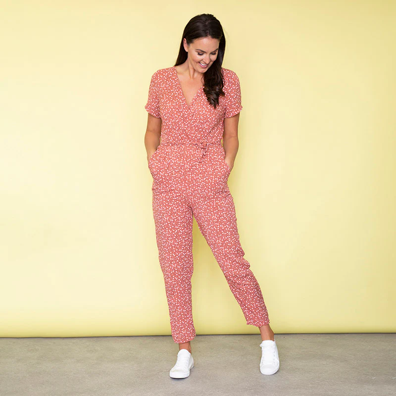 Vibra Floral Jumpsuit (Peach) - Image 5
