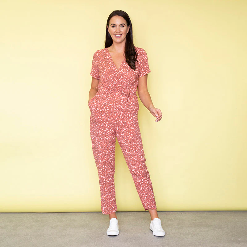 Vibra Floral Jumpsuit (Peach) - Image 6