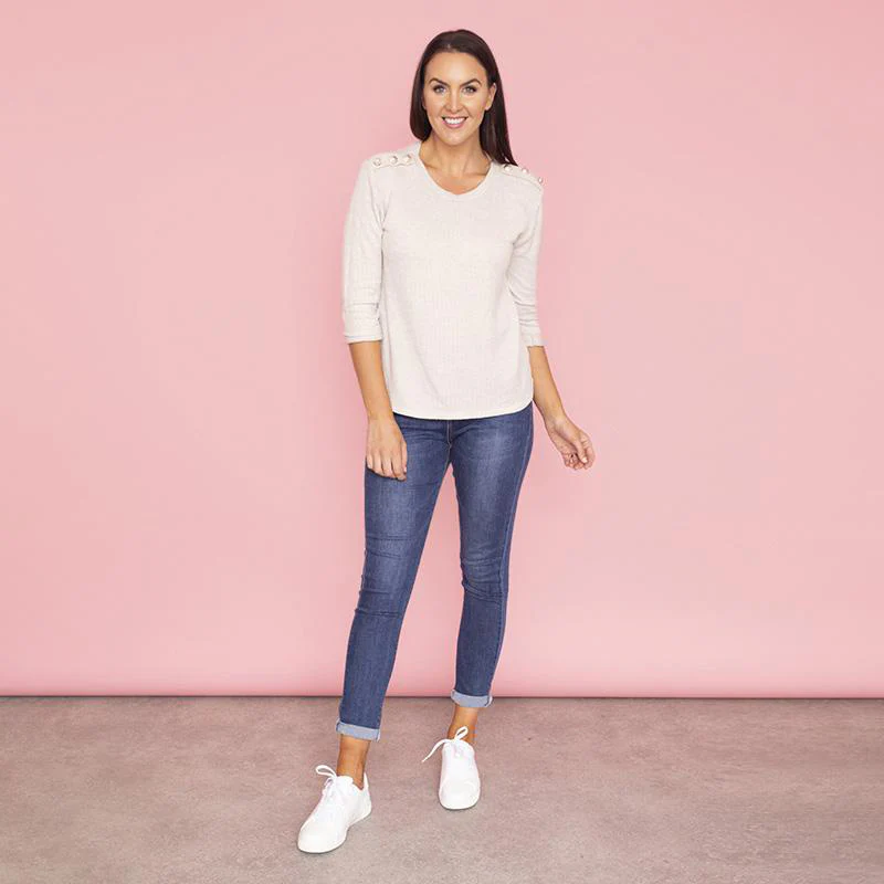 Zara Jumper (Beige) - Image 2