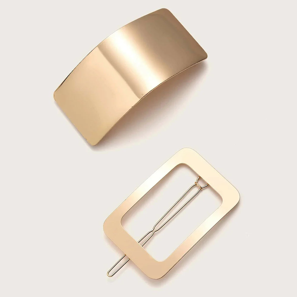 2pcs Hair Clip (Gold)