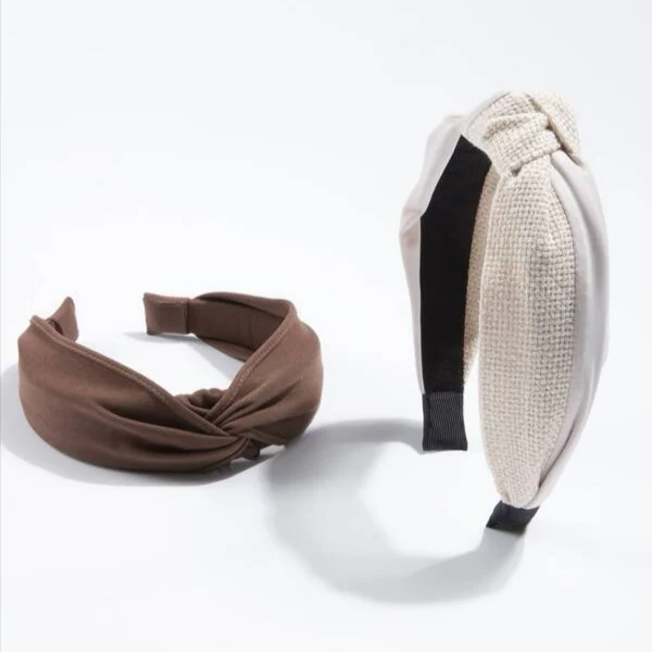 2pcs Knot Decor Hairband