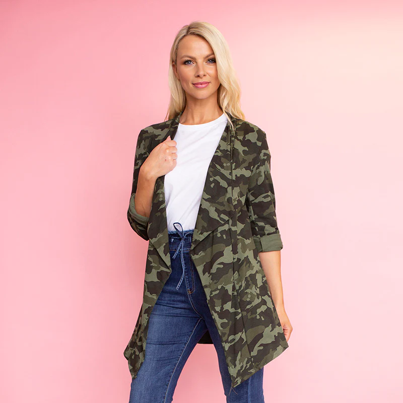 Amy Stretch Blazer (Camo) - Image 4