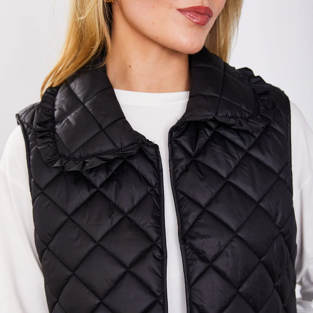 Adele Gilet (Black Quilted) - Image 8