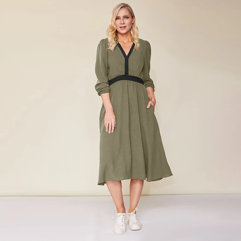 Adelle Dress (Khaki)