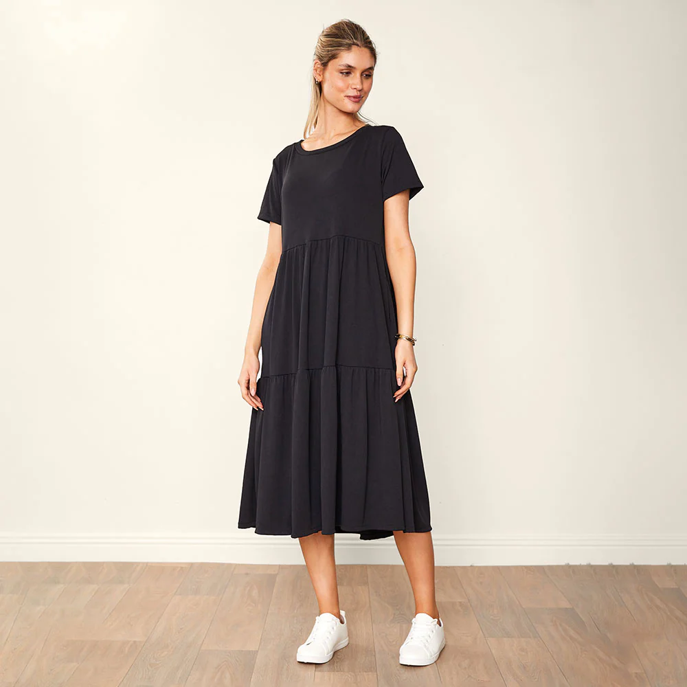Aida Dress (Black) - Image 2