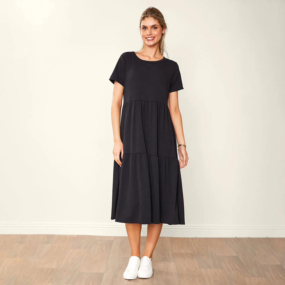 Aida Dress (Black) - Image 3