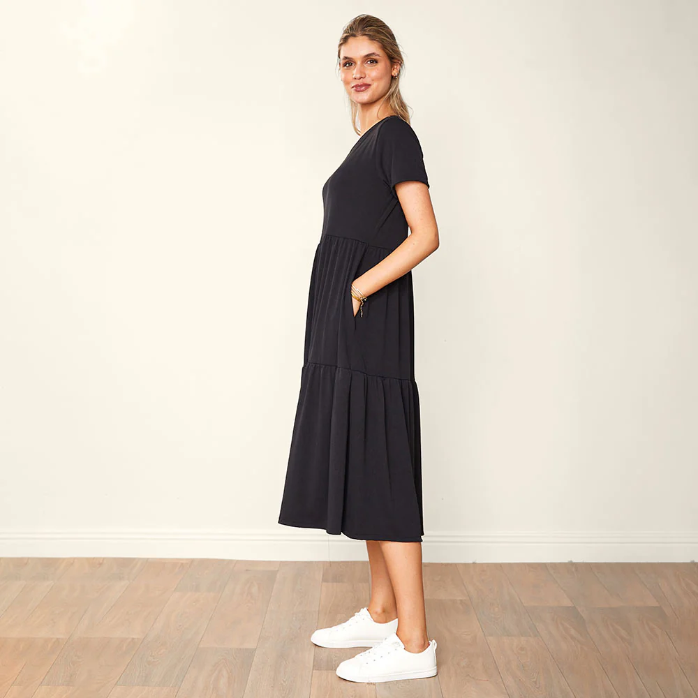 Aida Dress (Black) - Image 4