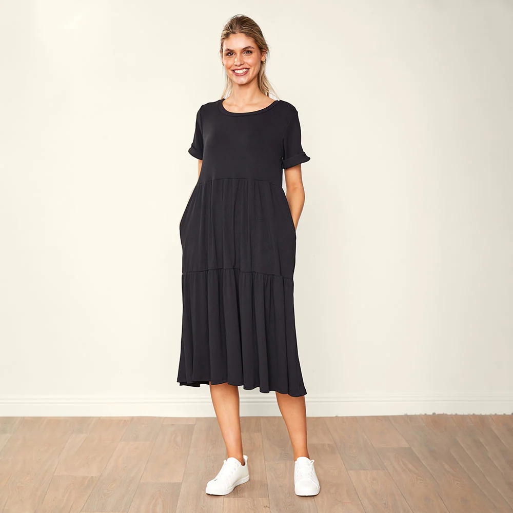 Aida Dress (Black) - Image 6