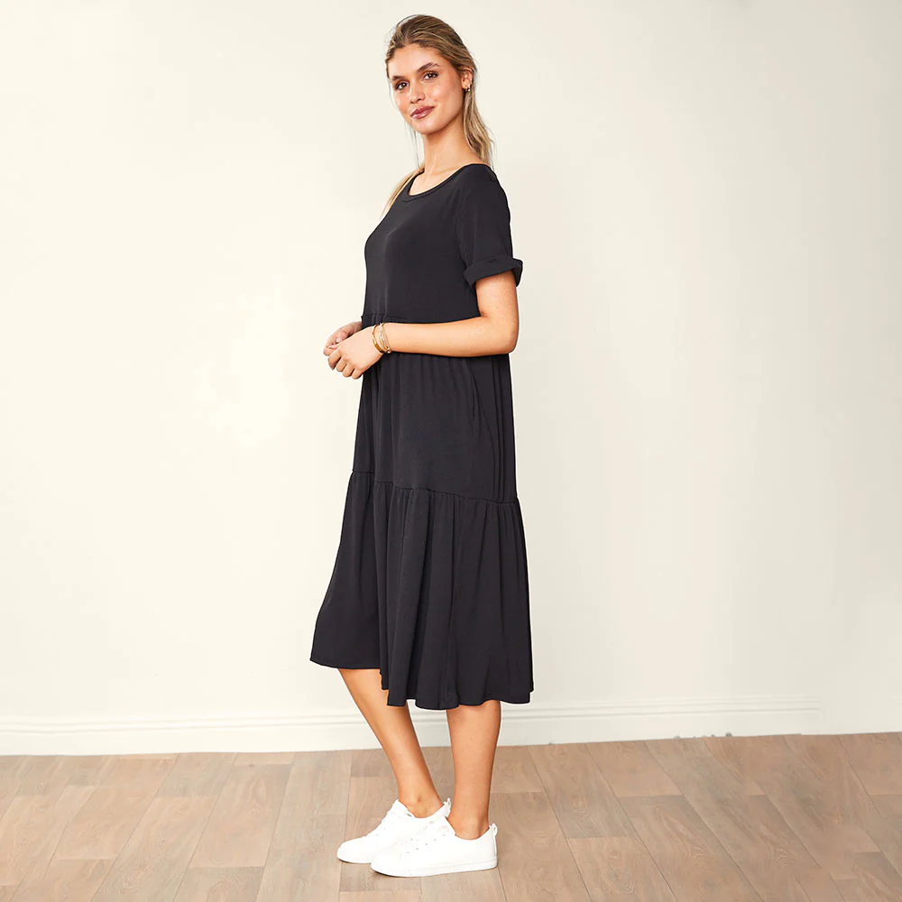 Aida Dress (Black) - Image 8