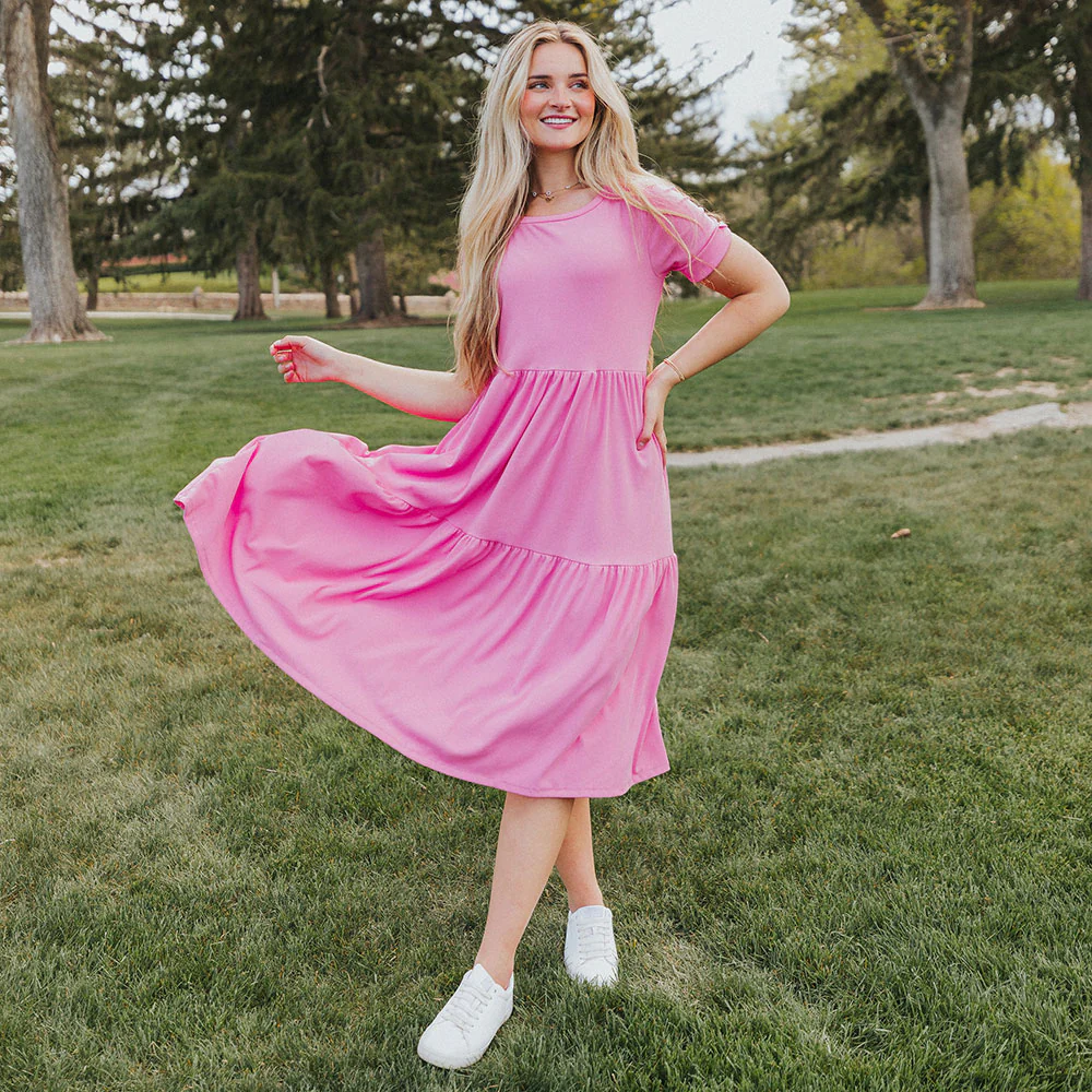 Aida Dress (Pink) - Image 5
