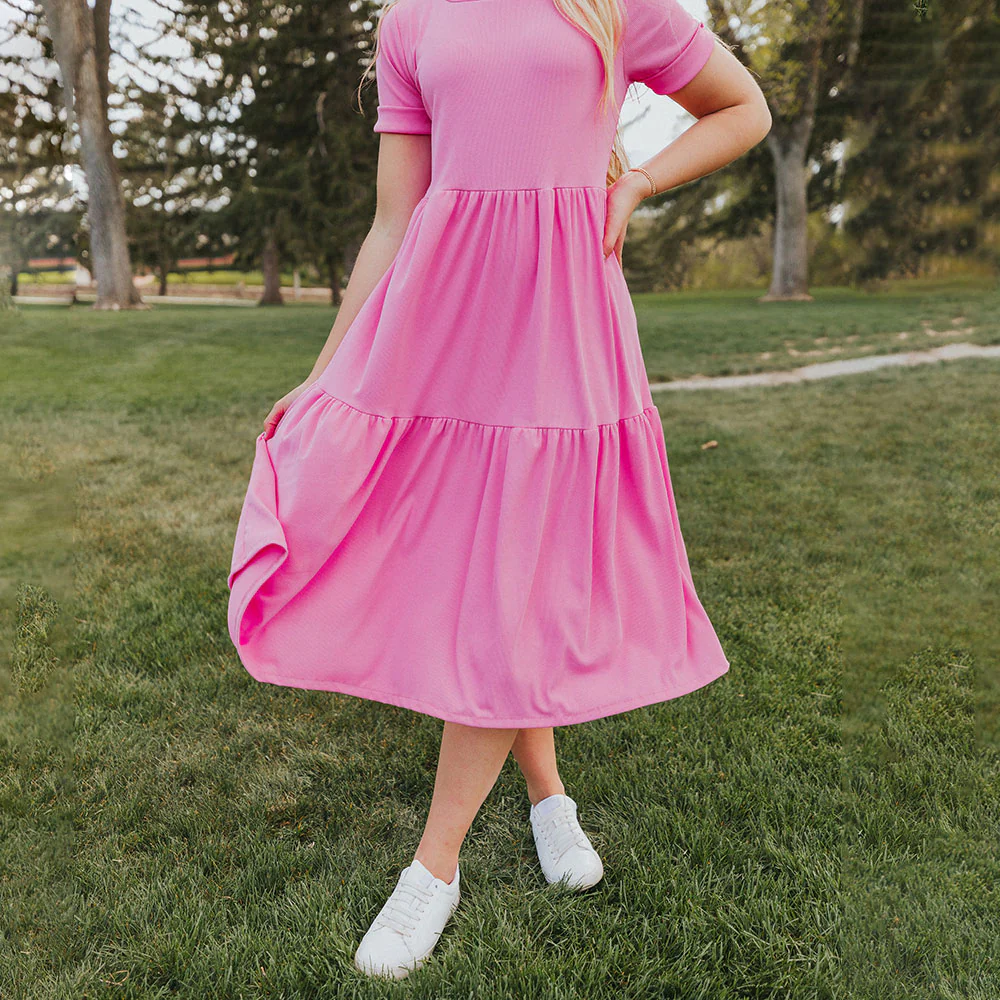 Aida Dress (Pink) - Image 6