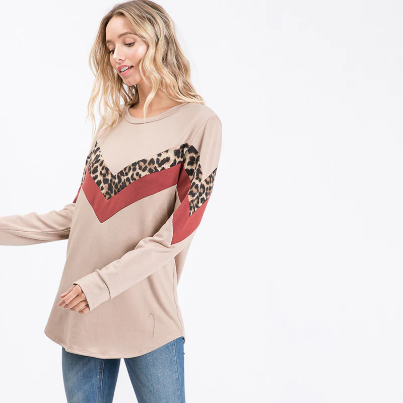 Alison Cream Leopard Top - Image 2