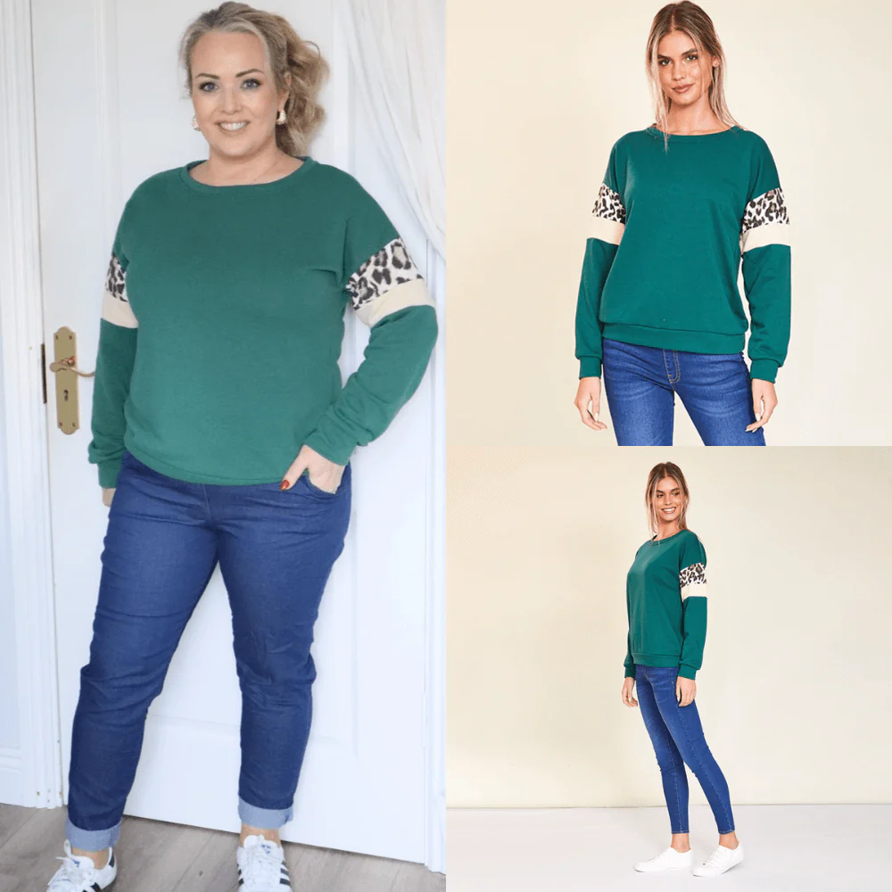 Ally Jumper (Green/Cream) - Image 2