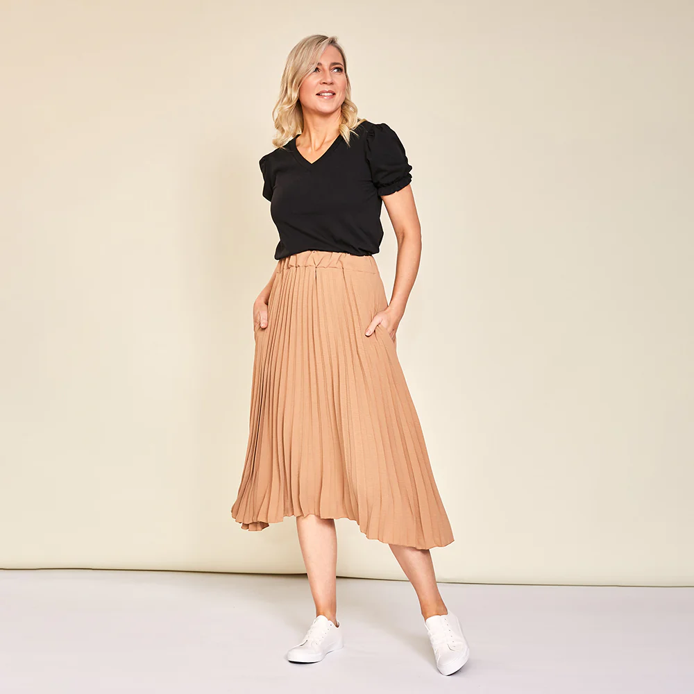 Ally Skirt (Tan) - Image 2