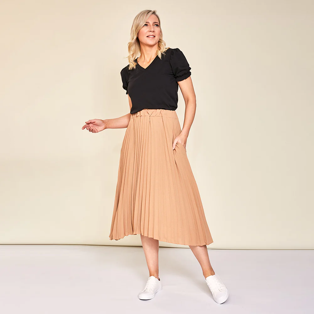 Ally Skirt (Tan) - Image 3