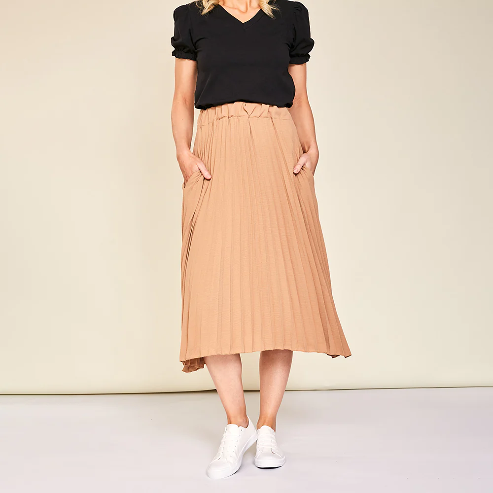 Ally Skirt (Tan) - Image 5