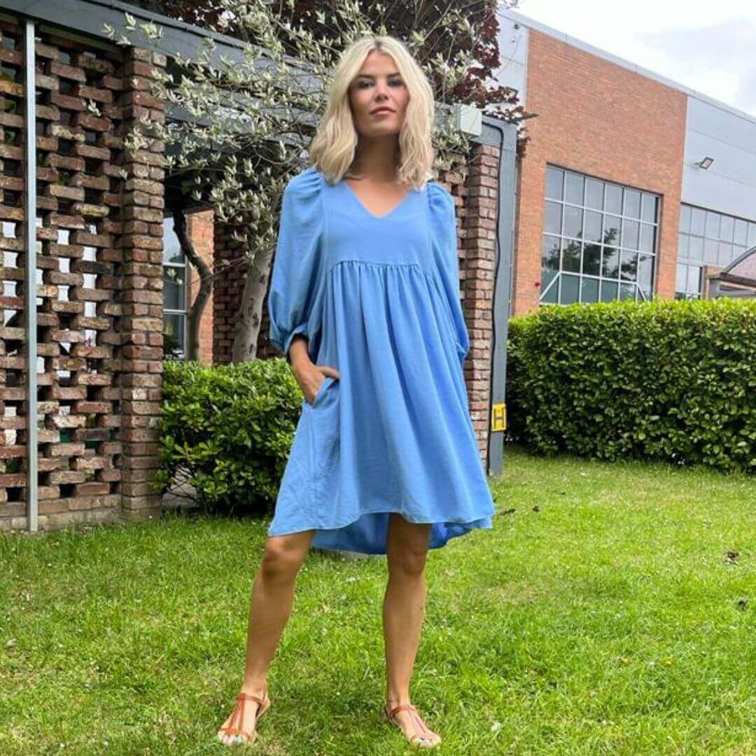 Alysa Dress (Blue) - Image 3