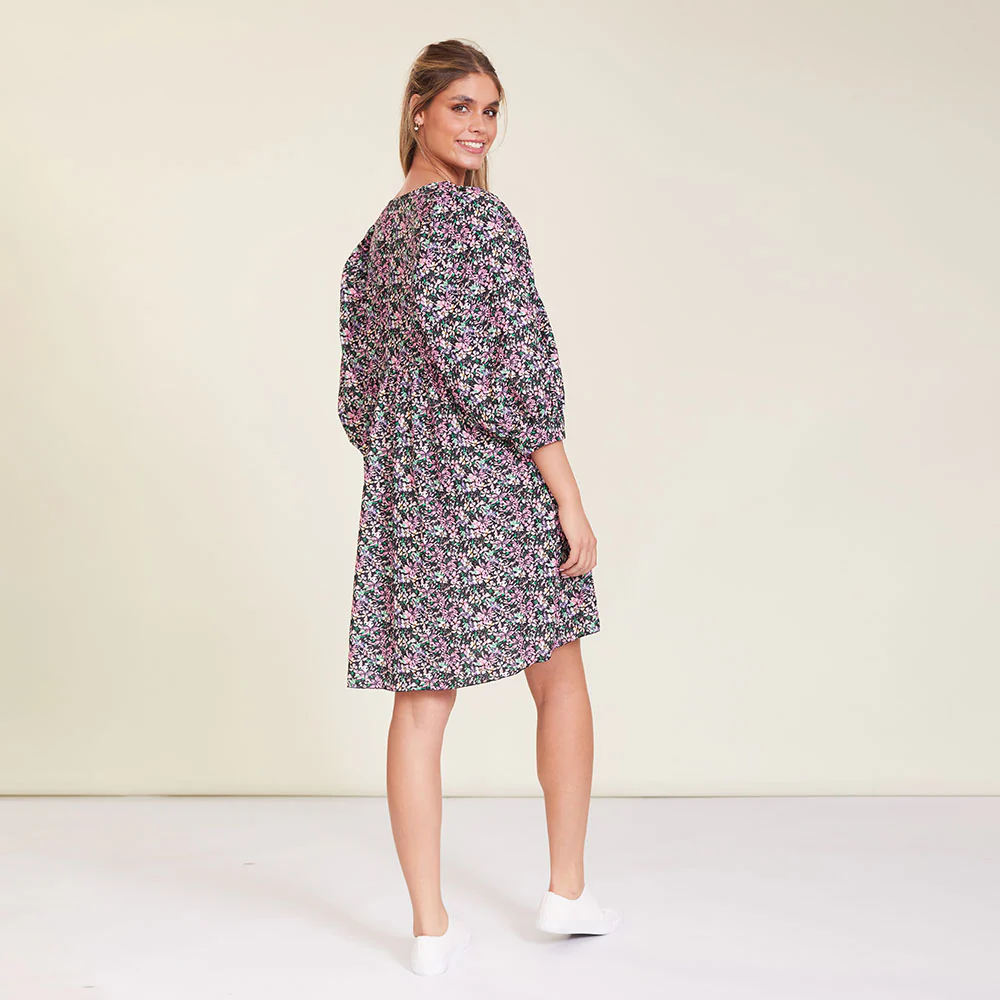 Alyssa Dress (Black Floral) - Image 10