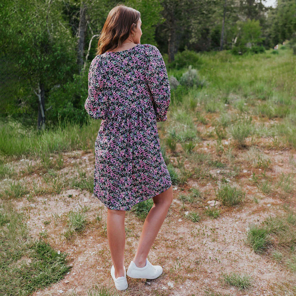 Alyssa Dress (Black Floral) - Image 3
