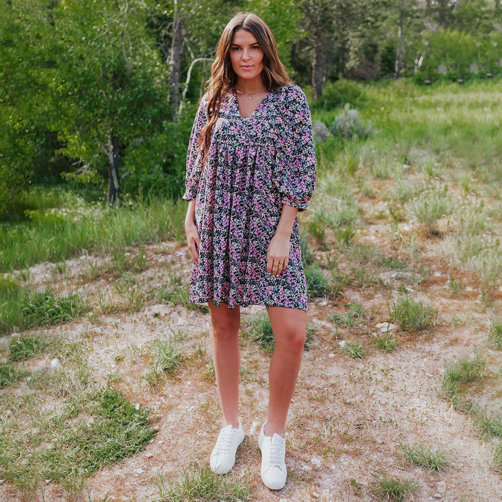 Alyssa Dress (Black Floral) - Image 4