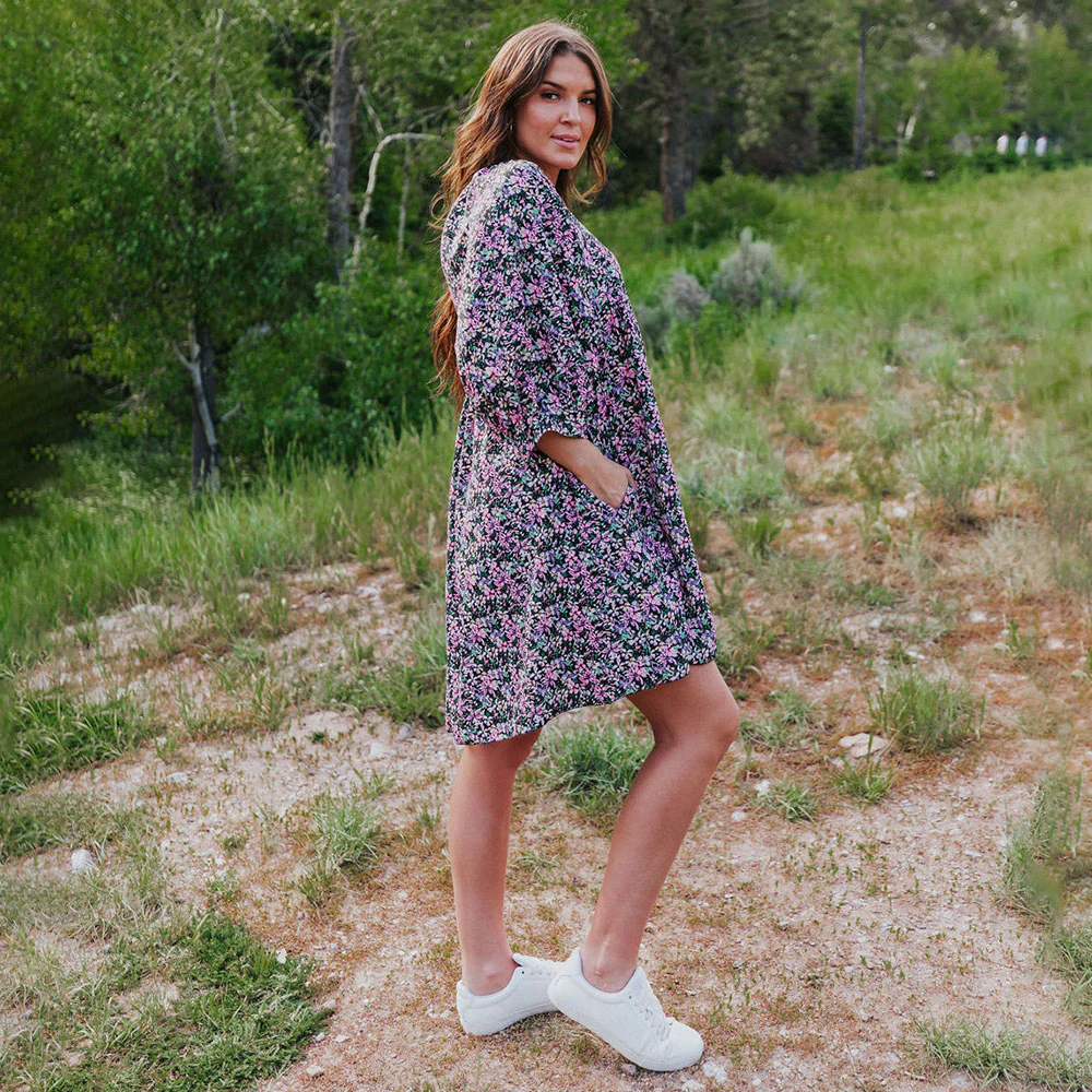 Alyssa Dress (Black Floral) - Image 6