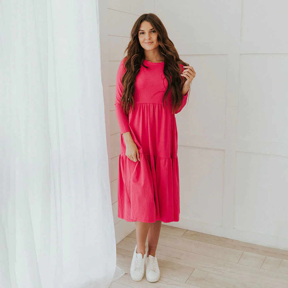 Amber Dress (Pink) - Image 3