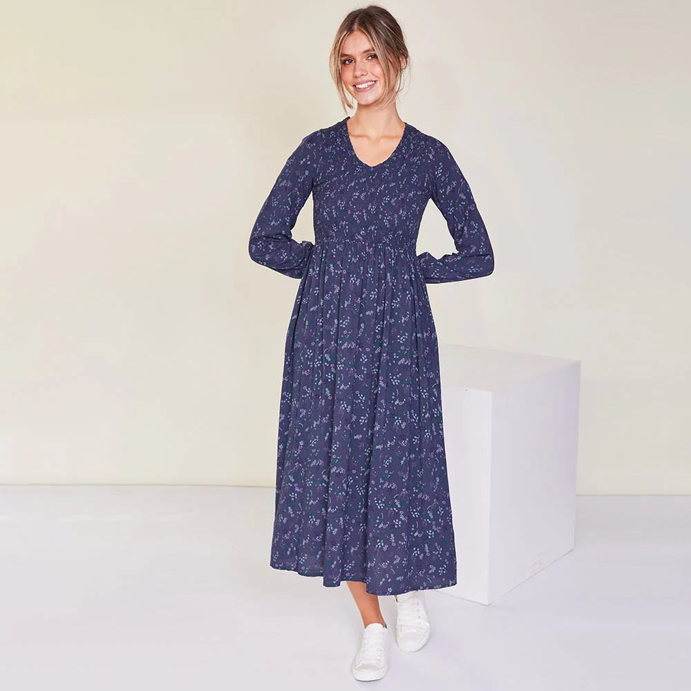 Amelia Dress (Navy Floral) - Image 2