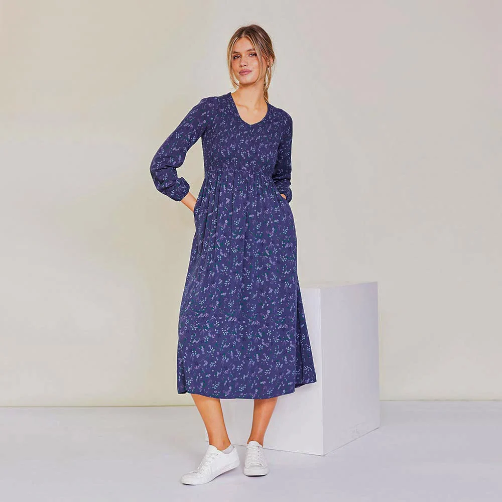 Amelia Dress (Navy Floral) - Image 3