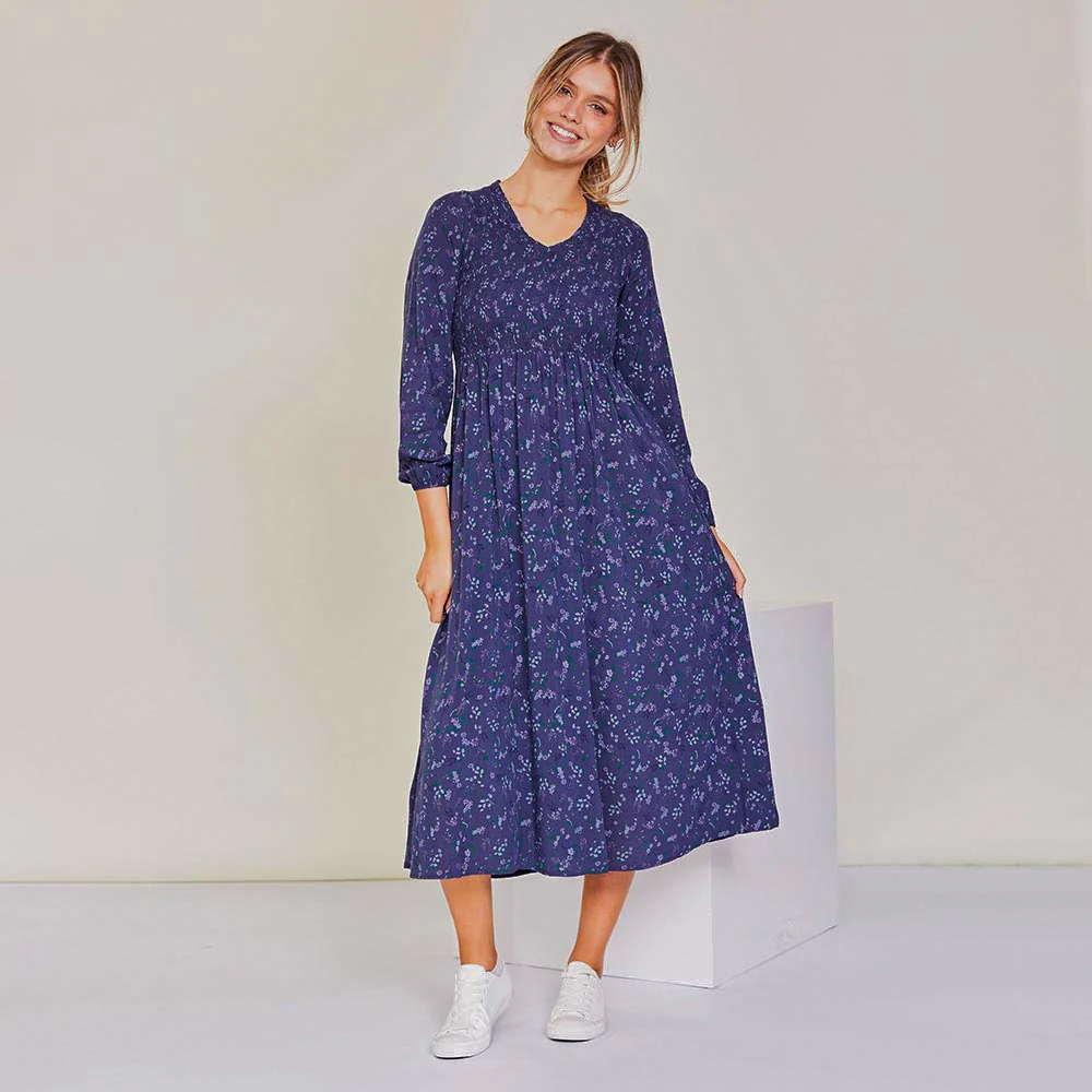 Amelia Dress (Navy Floral) - Image 5
