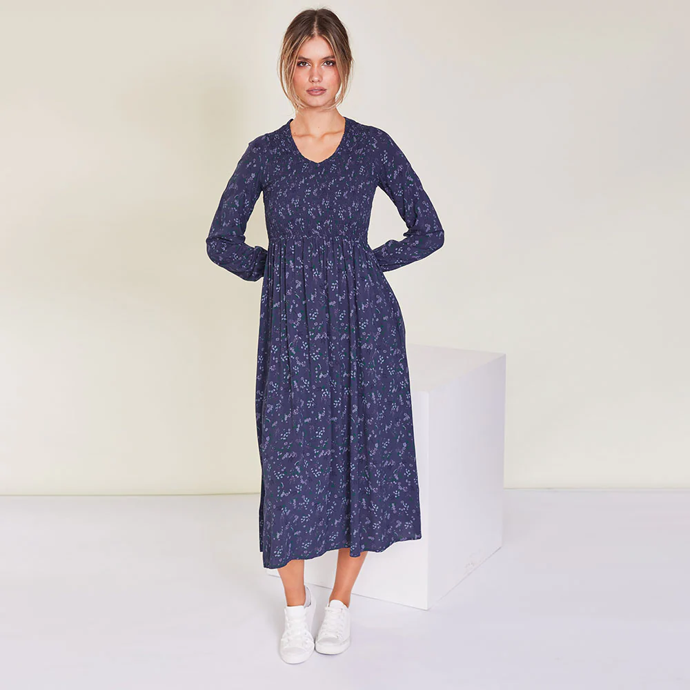 Amelia Dress (Navy Floral) - Image 6