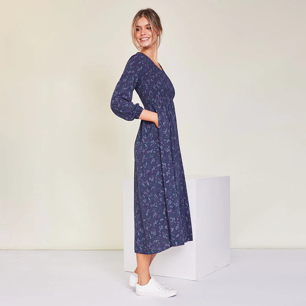 Amelia Dress (Navy Floral) - Image 8