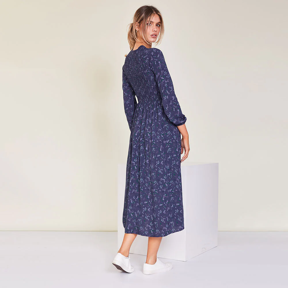 Amelia Dress (Navy Floral) - Image 9