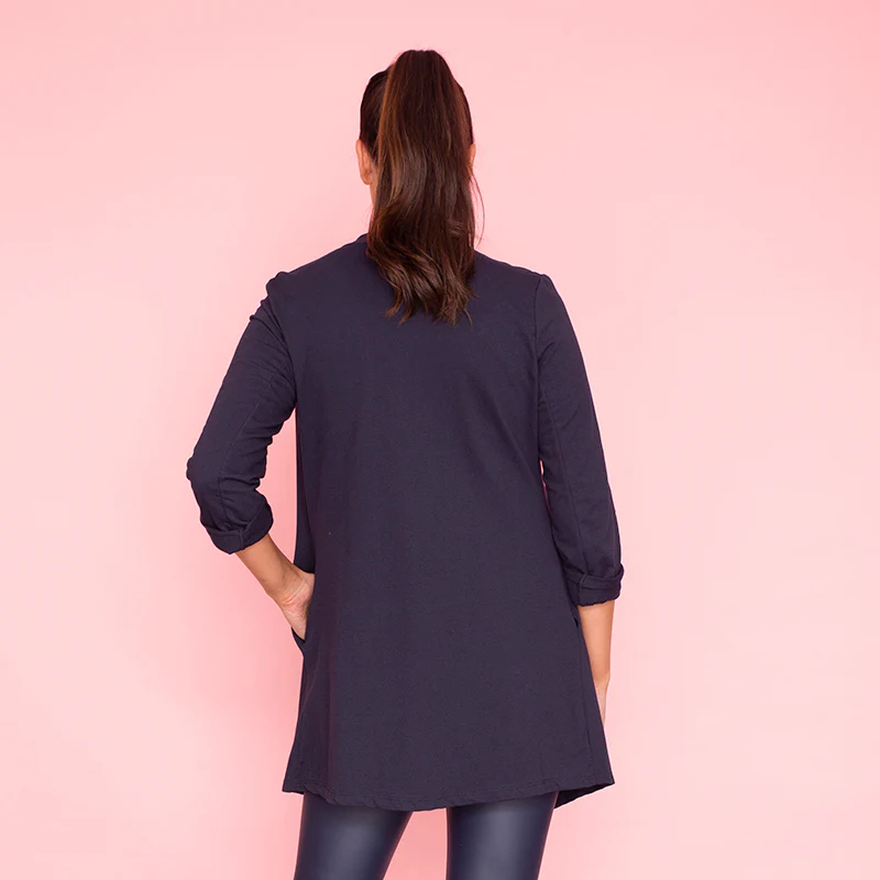 Amy Stretch Blazer (Navy) - Image 5