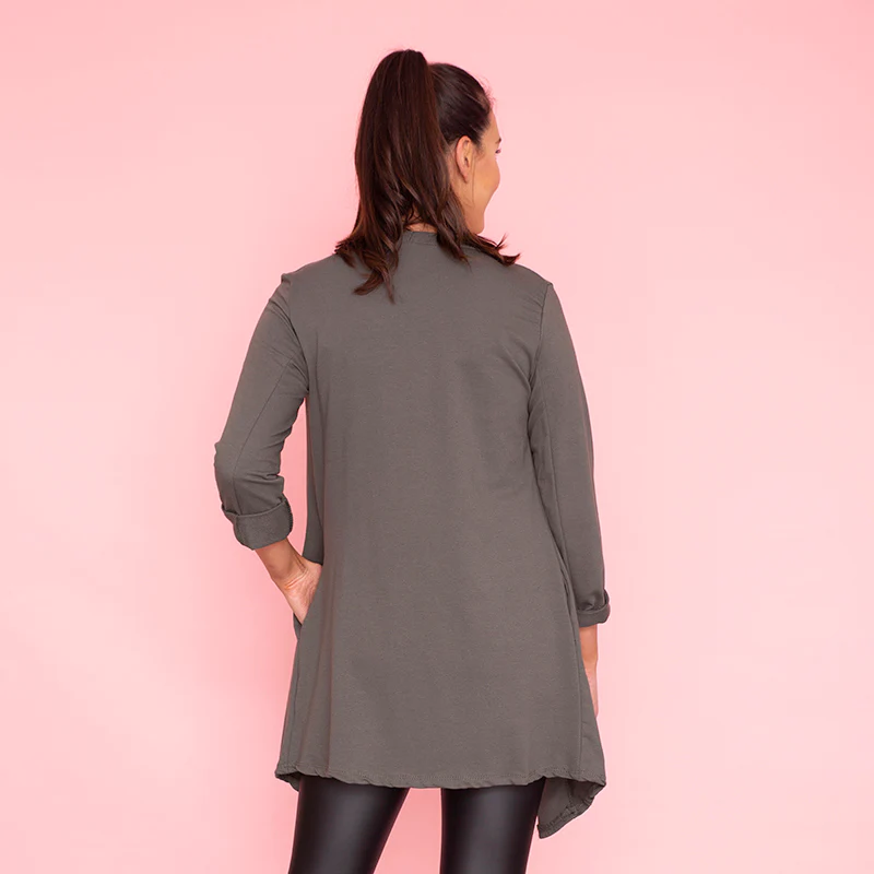 Amy Stretch Blazer (Khaki) - Image 7