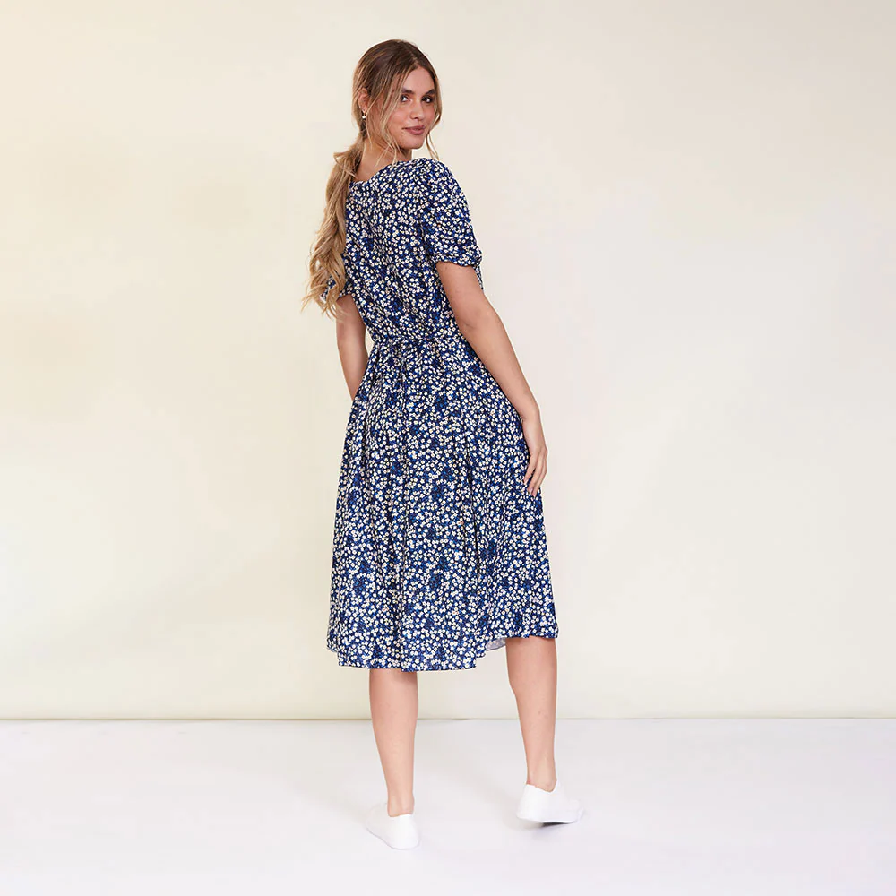 Andrea Dress (Navy) - Image 4