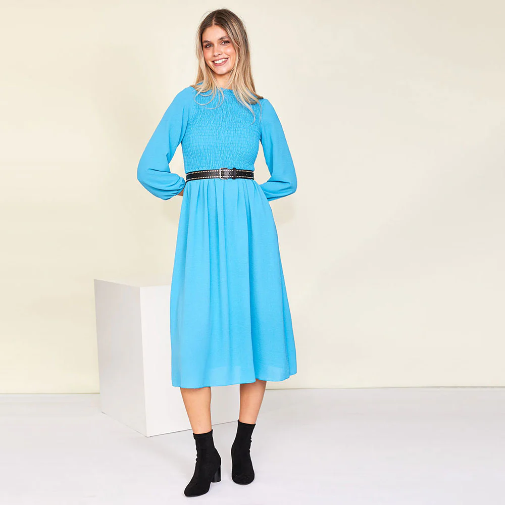 Aniston Dress (Blue) - Image 6
