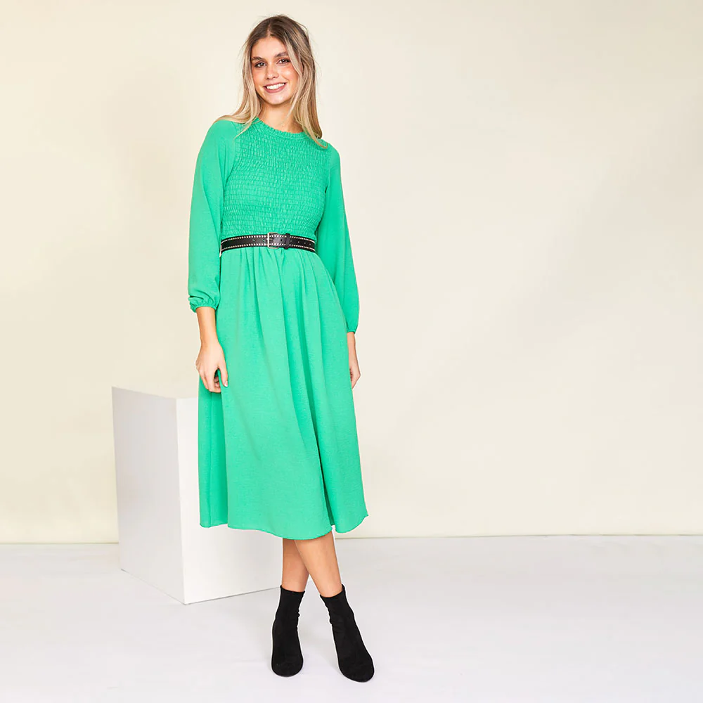 Aniston Dress (Green) - Image 2