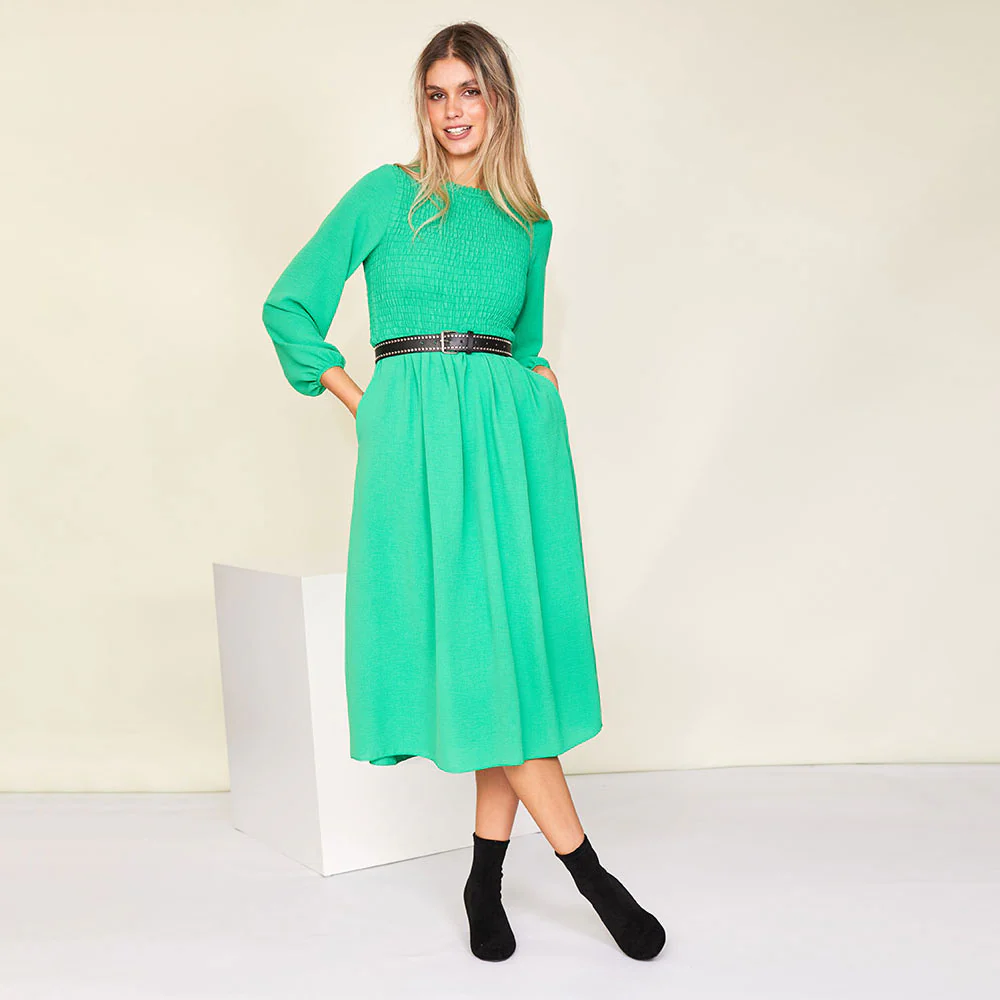 Aniston Dress (Green) - Image 4