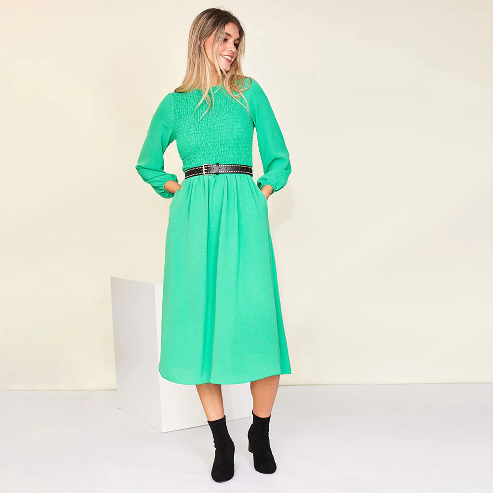 Aniston Dress (Green) - Image 5