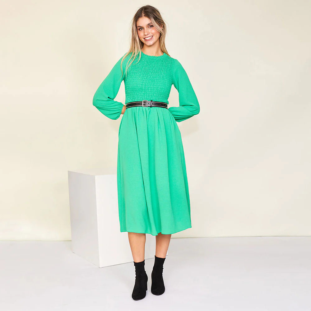 Aniston Dress (Green) - Image 6