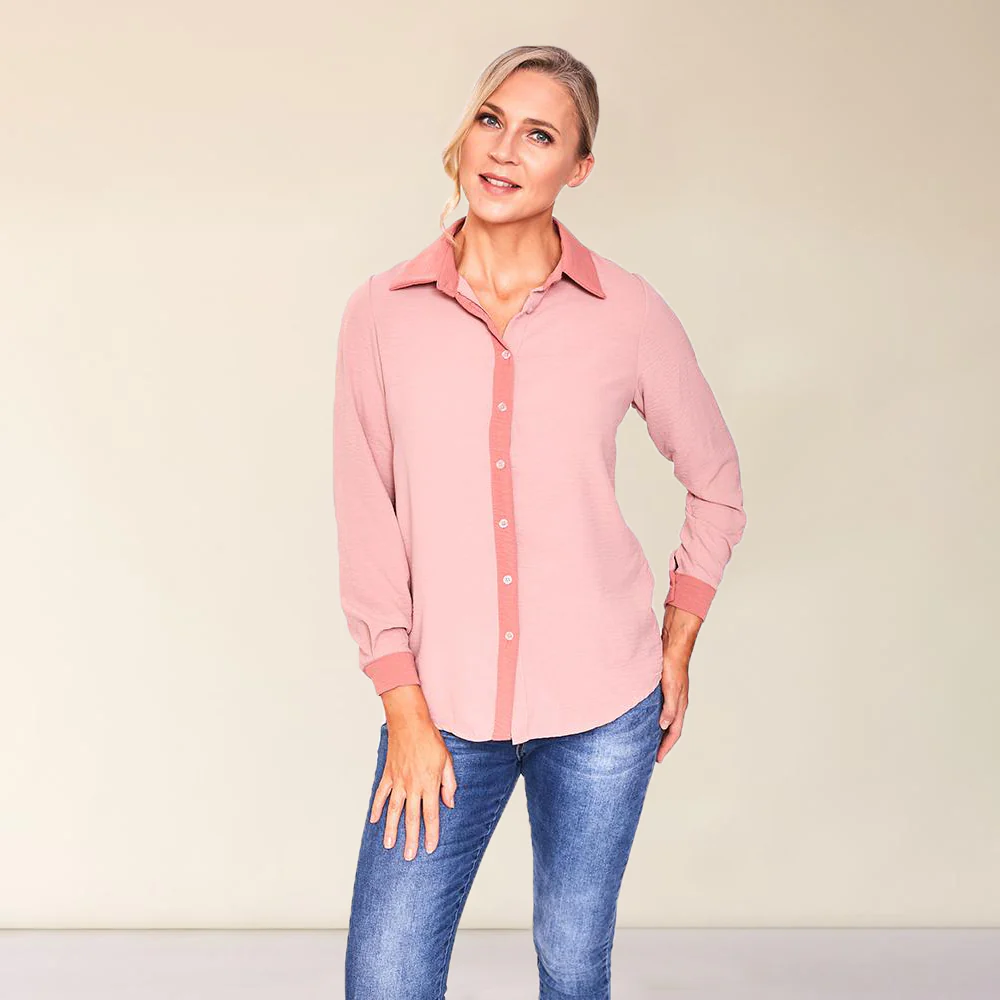 Alana Shirt (Dusty Pink) - Image 3