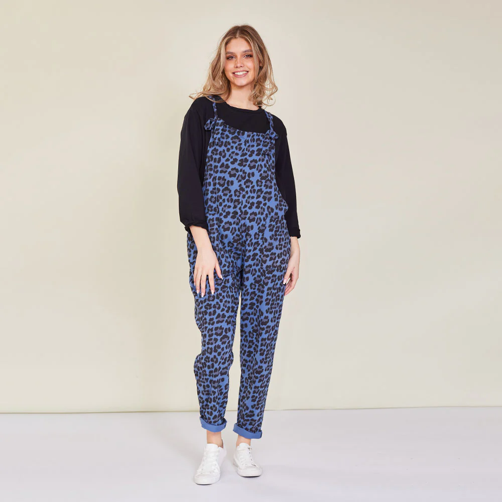 Ashley Jumpsuit (Blue Leopard) - Image 2