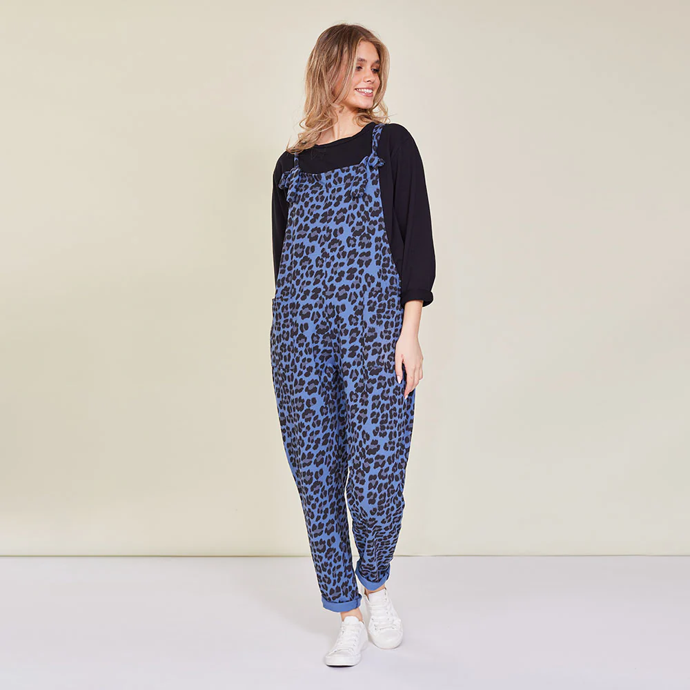 Ashley Jumpsuit (Blue Leopard) - Image 3