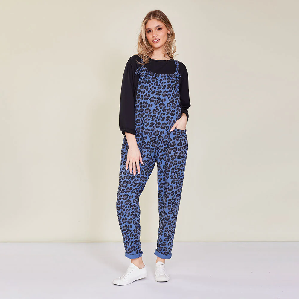Ashley Jumpsuit (Blue Leopard) - Image 9