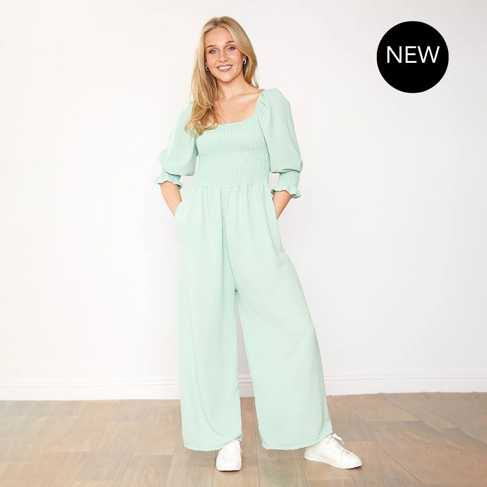 Athena Jumpsuit (Mint)