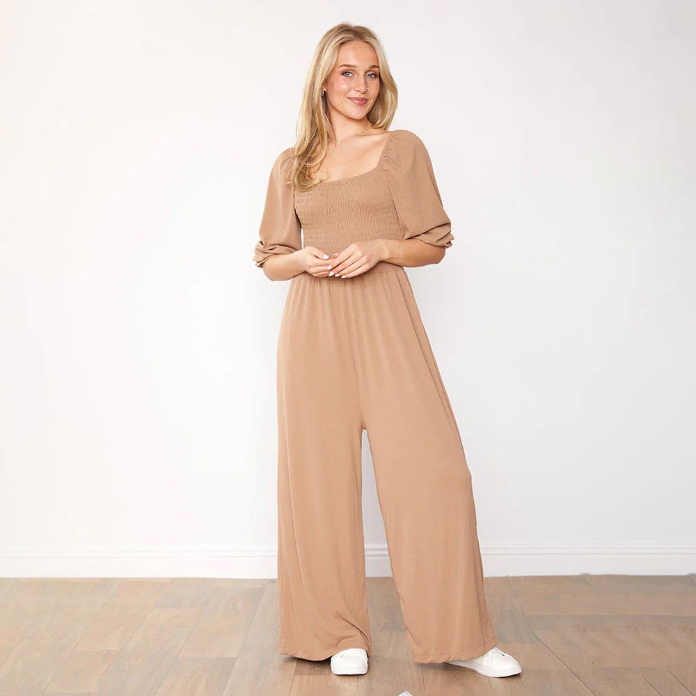 Athena Jumpsuit (Tan) - Image 4