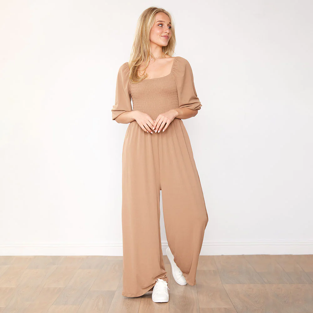 Athena Jumpsuit (Tan) - Image 5
