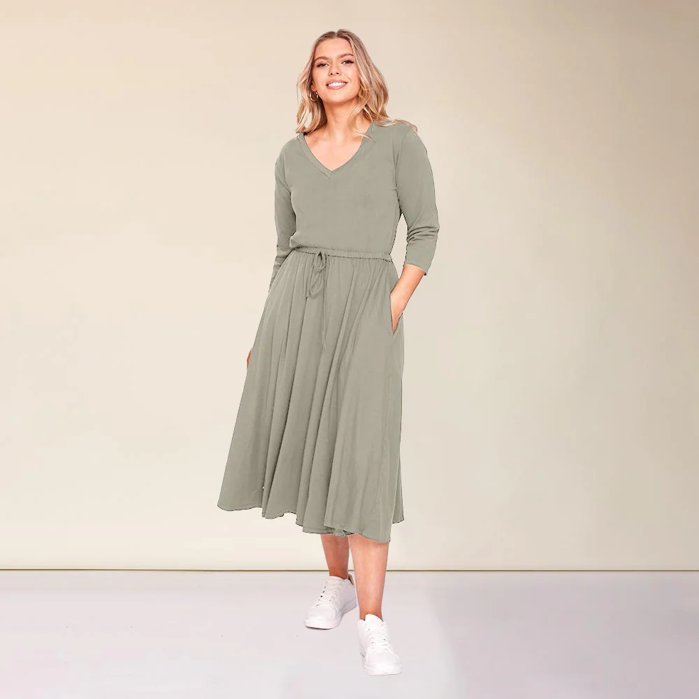 Ava Dress (Khaki)