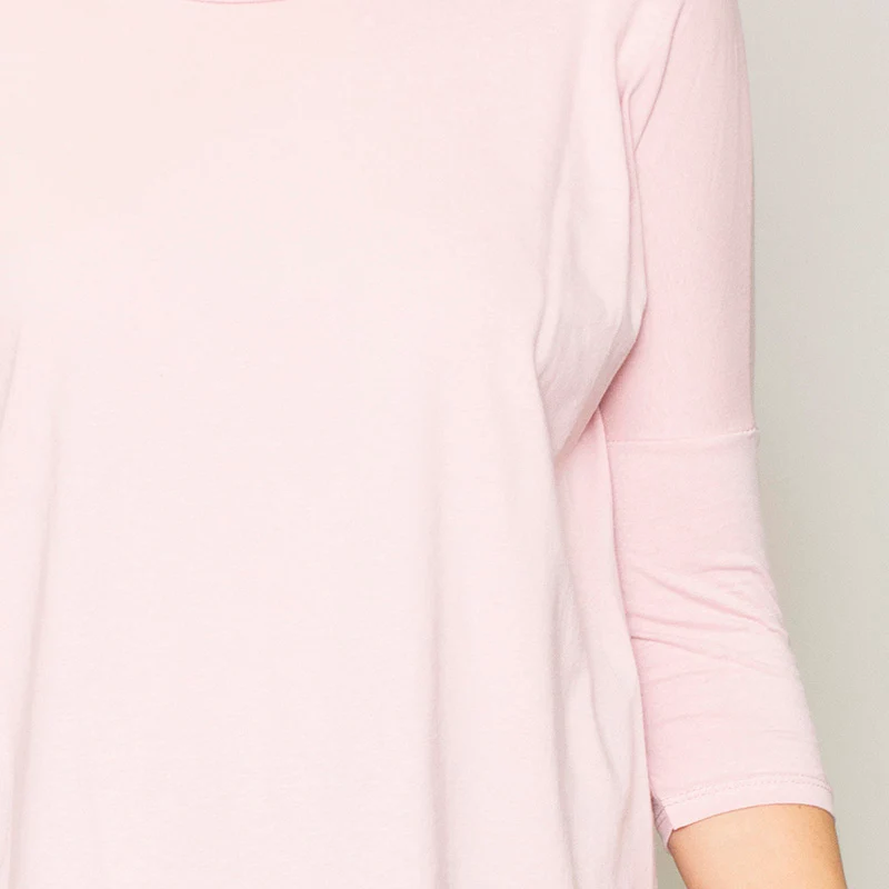 Perry Relaxed Fit Round Neck Top (Blush) - Image 5